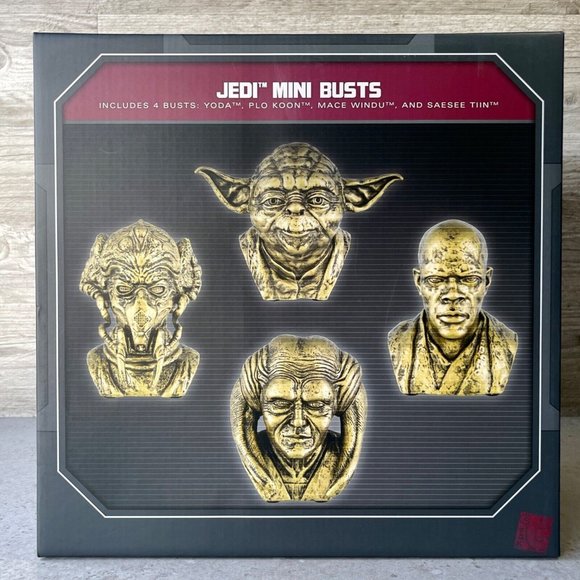 Star Wars Other - Disney Parks Star Wars Galaxy's Edge Jedi Mini Busts Figure Figurines Set - NEW